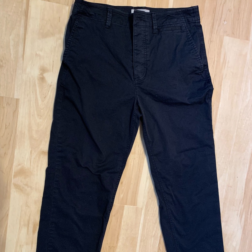 Everlane button fly black chinos / khakis